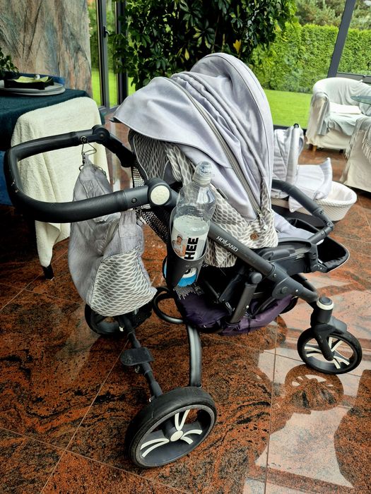 Wózek dziecięcy Bebetto Holland 2w1  (gondola / spacerówka + adaptery)