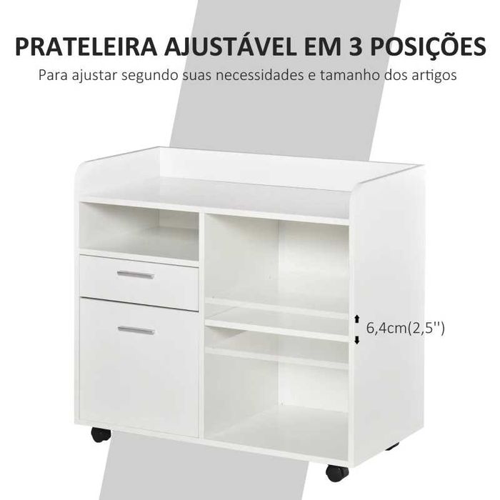Armário para Impressora com Gavetas