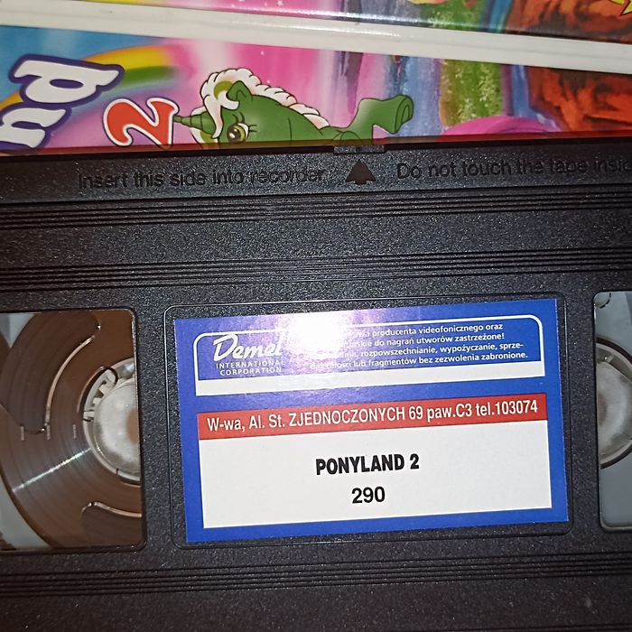 Ponyland zestaw nr. 2 kaset VHS