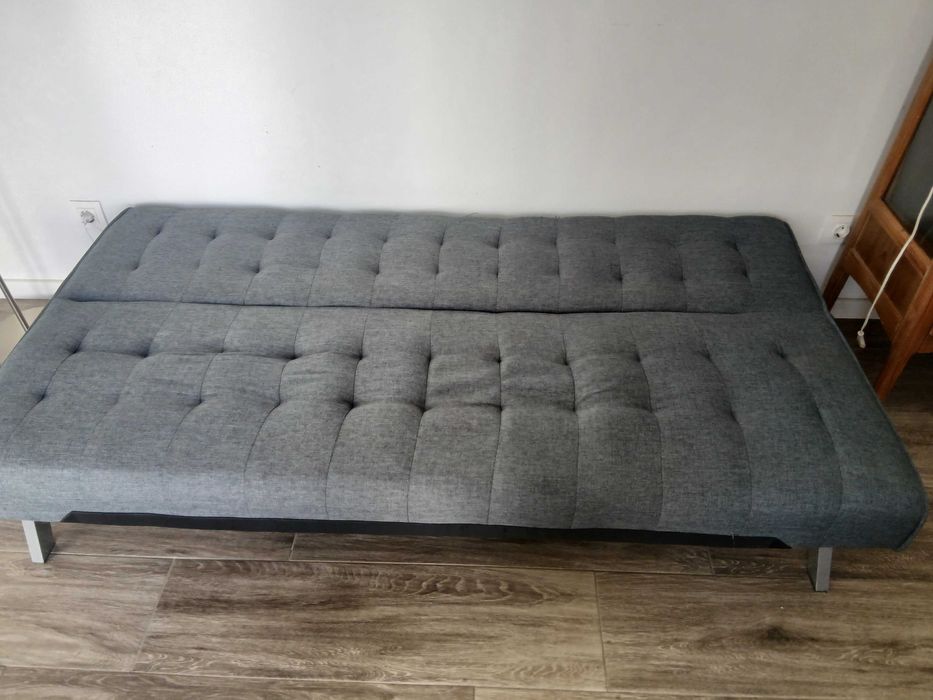 Sofá Cama Cinza Click Clack