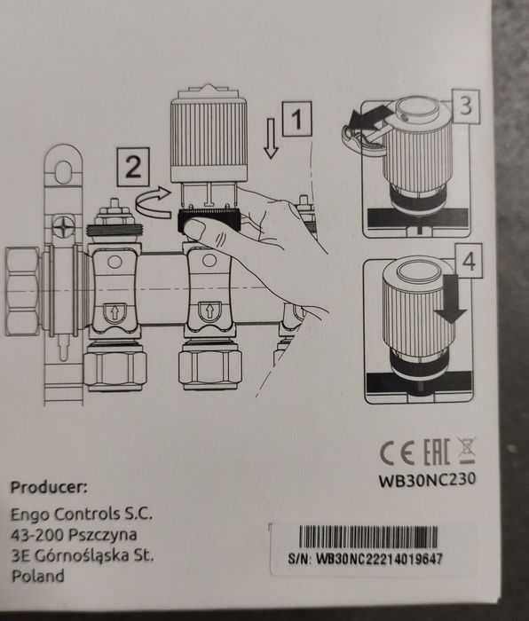 Siłowniki termoelektryczne do podłogówki