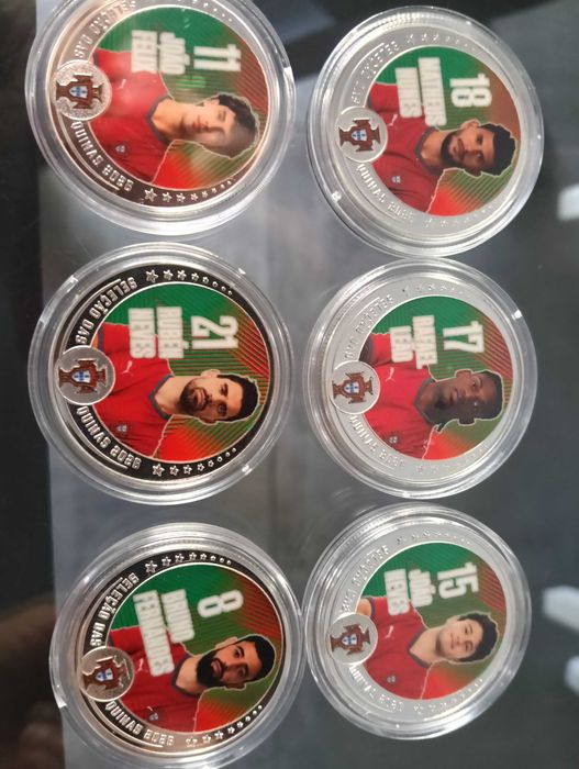 Moedas da seleção portuguesa