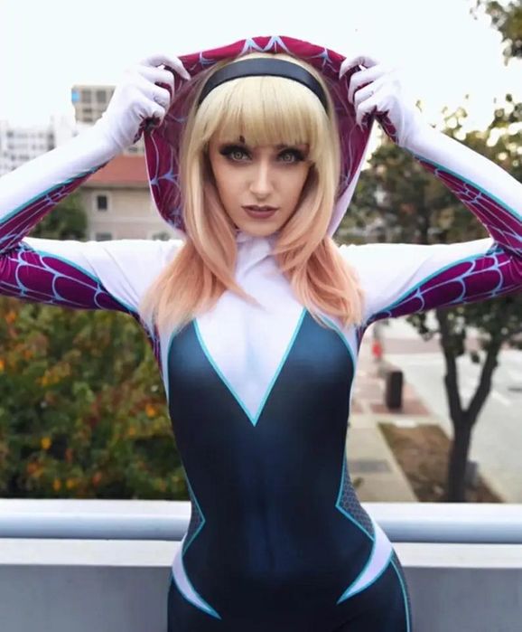 Fato e Máscara Spider Gwen