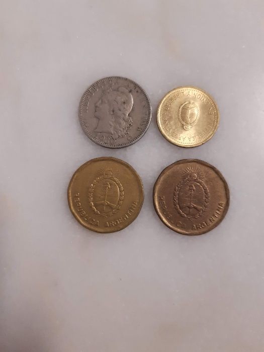 10 moedas de Argentina anos 1930/50/80/90