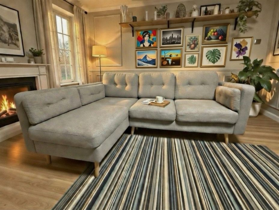 Naroznik Cornet III LUX 3DL rozkładany z pojemnikiem – idealny stan!