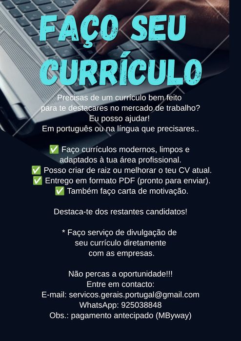 Faço seu currículo