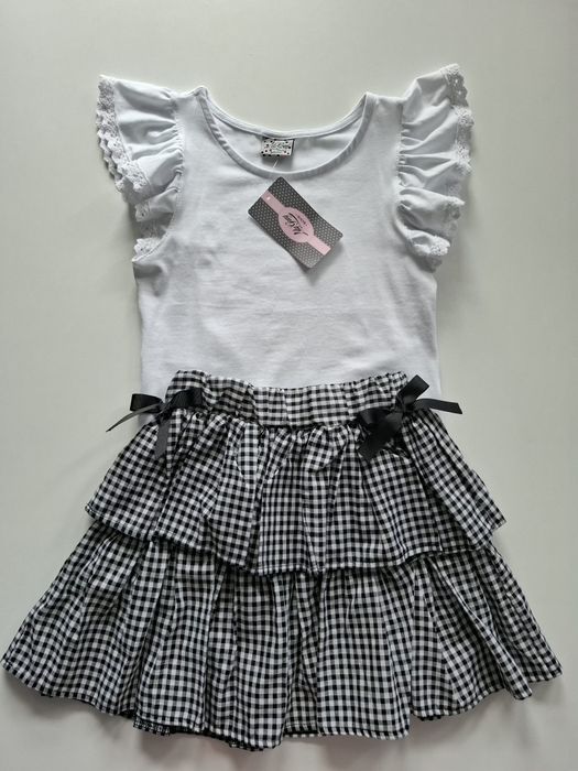 Biała bluzka Lily Grey 116 koronka galowa