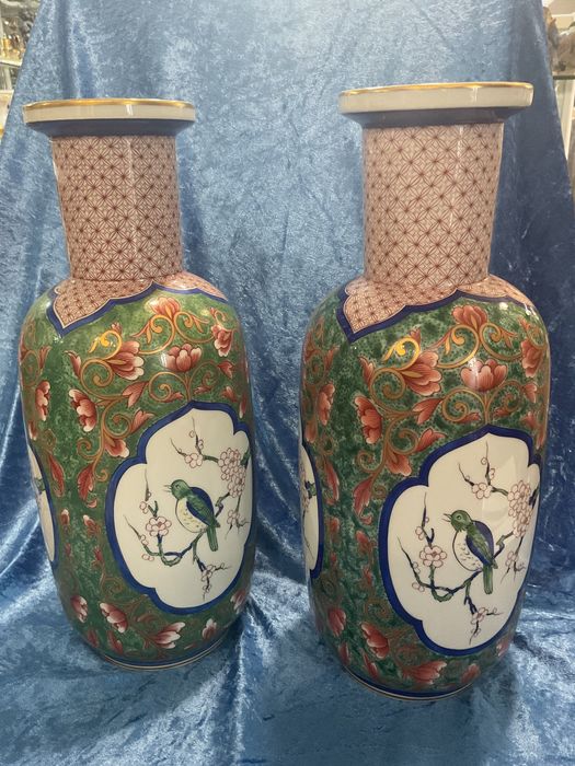 Par de vasos vista alegre Ansham com 38 cm altura