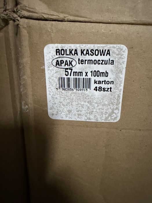 Rolki kasowe 57x100 mm cena za karton