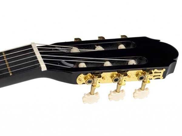 Gitara klasyczna MARTINEZ MTC-080 B 4/4 BLACK + pokrowiec + tuner+3 kostki