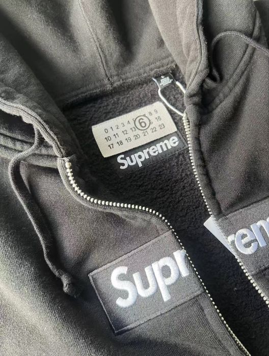 кофта supreme x maison margiela зипка суприм с краской mm6