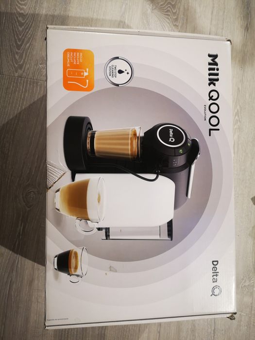 Delta Q MILKQOOL Delta F Ekspres do kawy kapsułki Biały 1200W