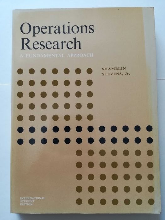livro - Operations research. A fundamental approach.