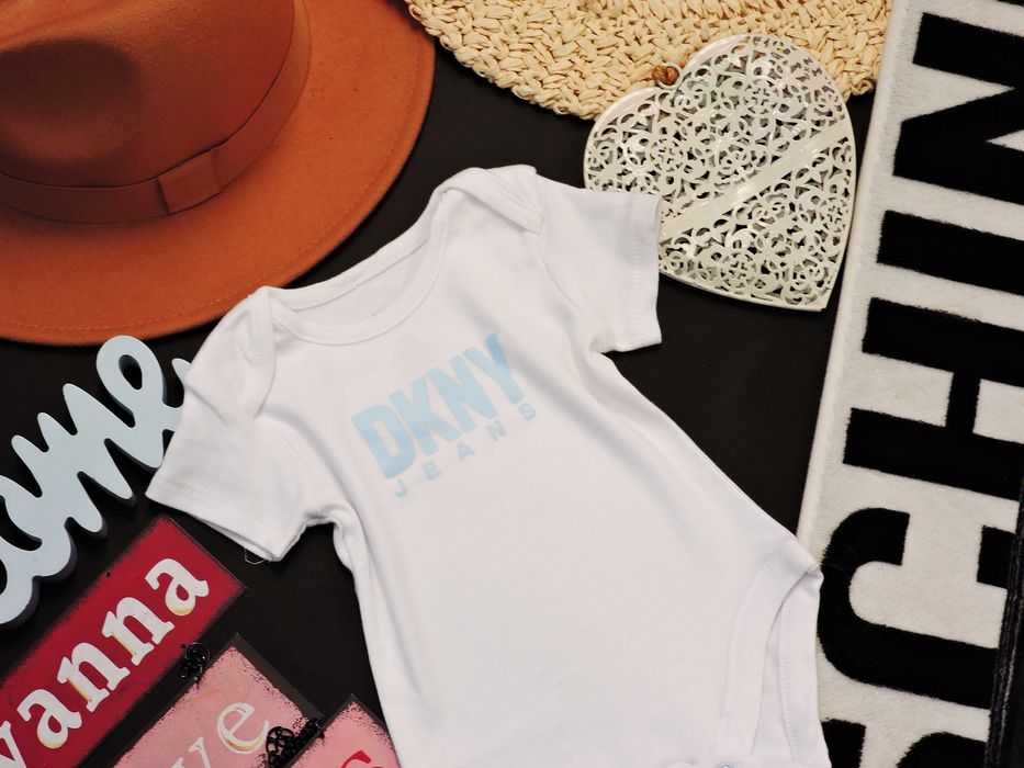 DKNY - oryginalne białe body logo r 74