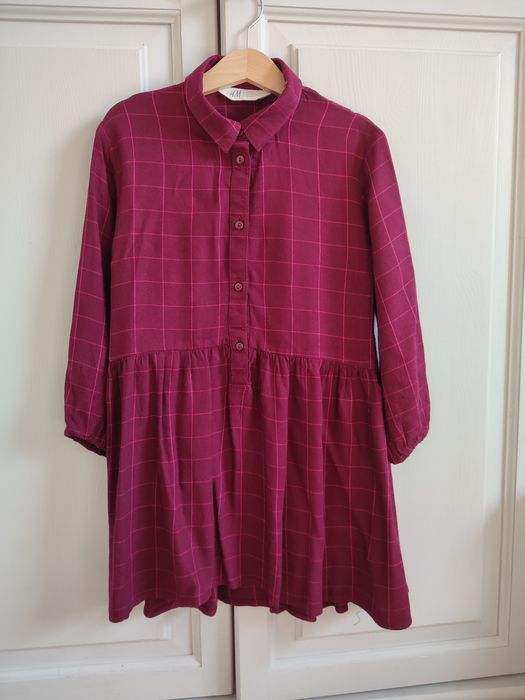 Bordowa sukienka H&M r.116