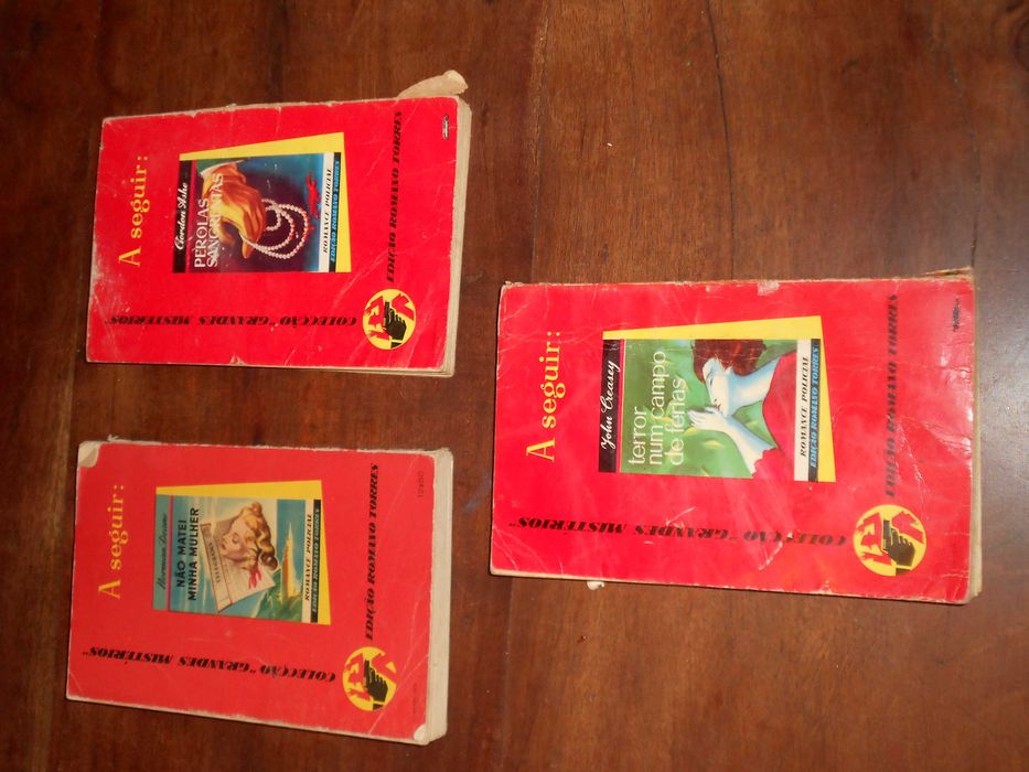 Livros colecção Grandes Mistérios Anos 50 - Polsky, Creasey, Brent