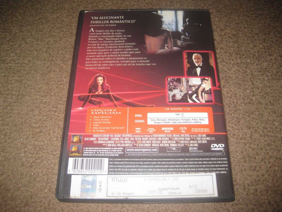 DVD "A Armadilha" com Sean Connery
