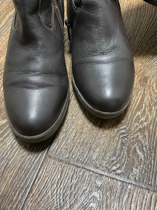 Зимові шкіряні сапоги 37