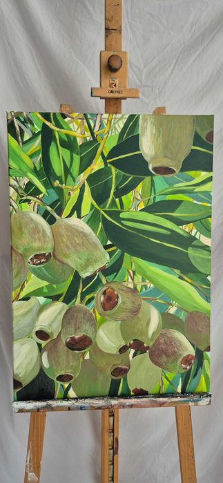 Sprzedam obraz "Zielone światło" 50x70cm akryl oryginał