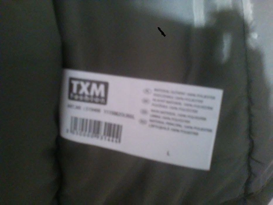 kurtka zimowa-parka NOWA khaki/oliwka- wstawki ekoskóra, TXM- roz L