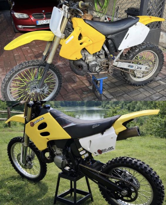 Suzuki RM 250 czesci kartery cylinder zawor skrzynia zaplon sprzeglo