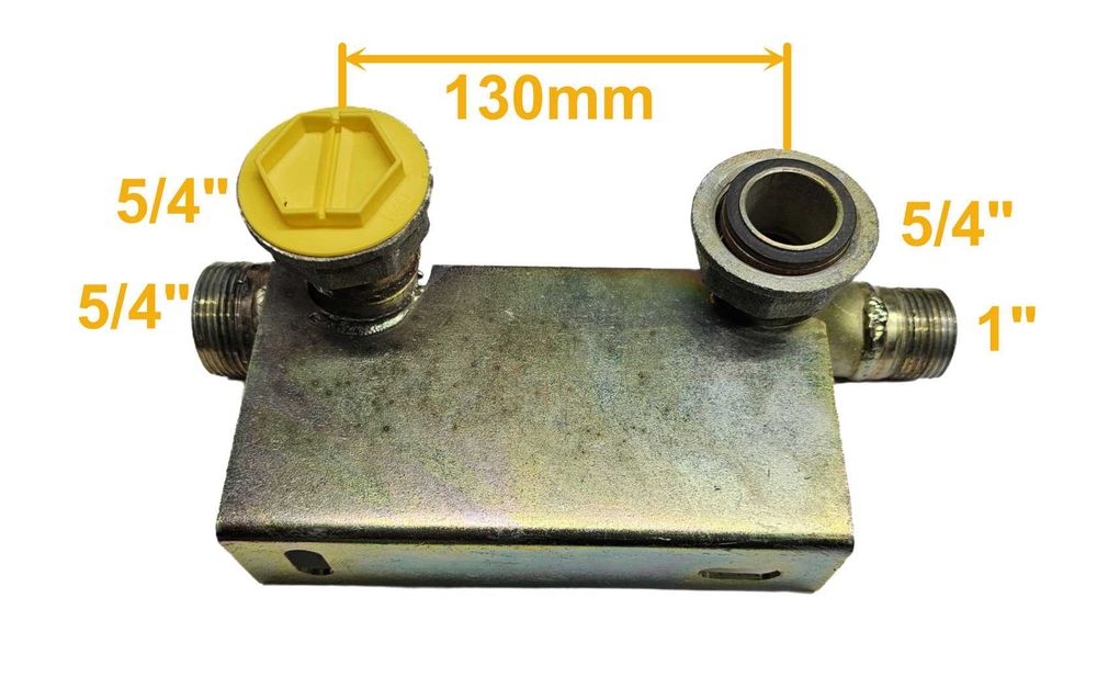 Monozłącze Uchwyt Gazomierza - G4/6, 5/4" x 1" - poziome