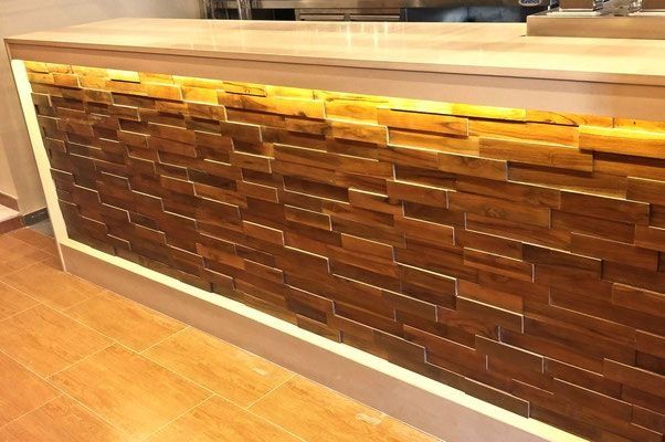 Panel ścienny  3d mahoń, teak, suar