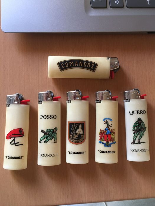 Lote isqueiros BIC  exército COMANDOS  anos 80