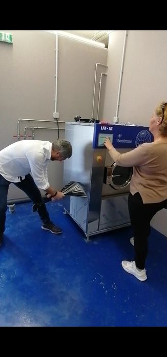 Máquina de lavar roupa industrial Self-service lares e club futebol