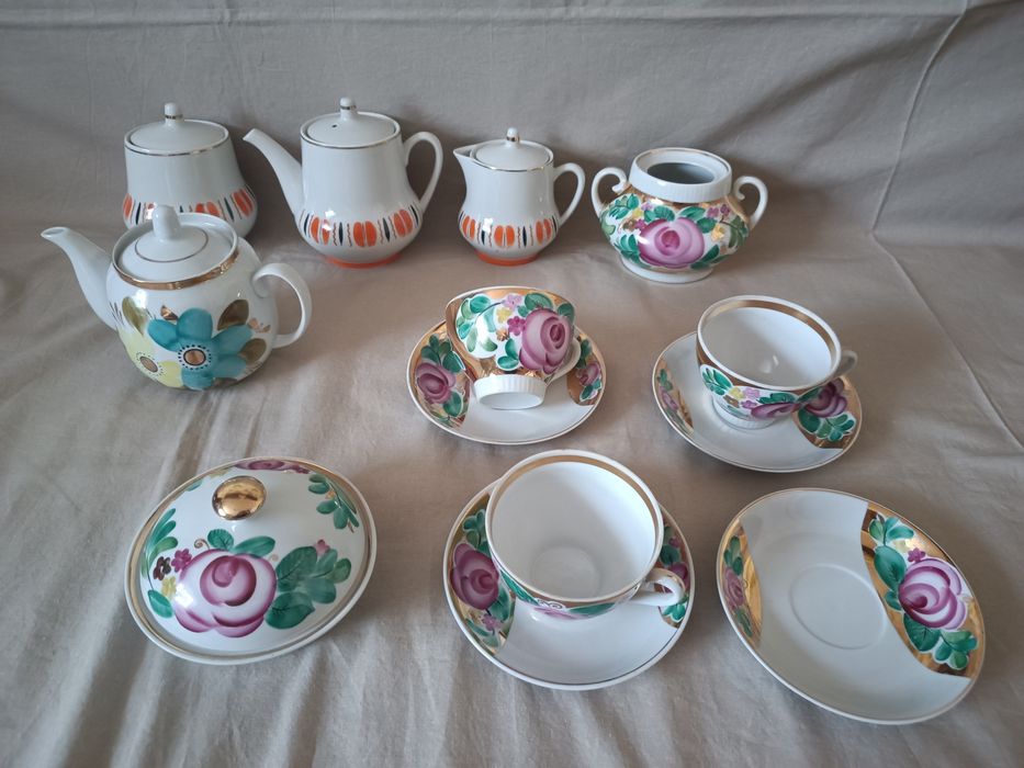 Чайные пары фарфоровые