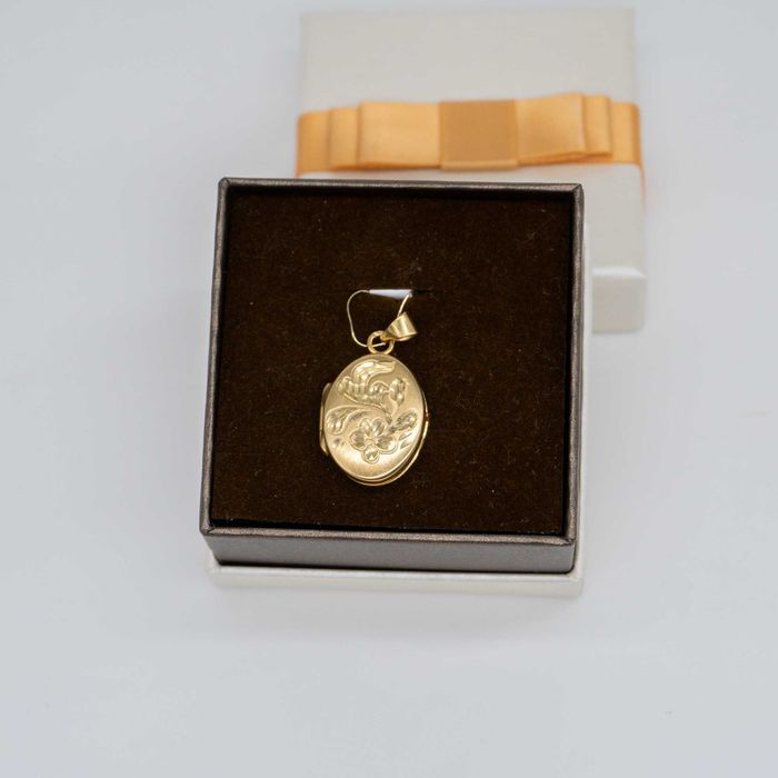 złota zawieszka 333 3,75 gram 3,5cm puzderko WYSYŁKA GRATIS