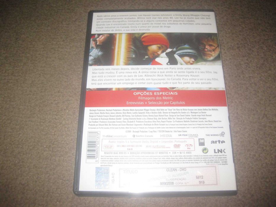 DVD "Clean" com Nick Nolte/Raro!