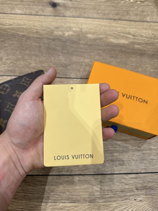 Porfel Louis Vuitton skórzany brązowy