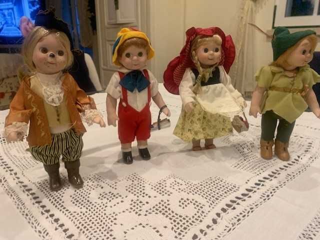 Conjunto de 3 bonecas porcelana