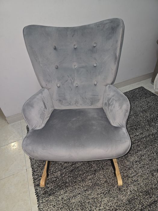 Cadeira balanço bricolage