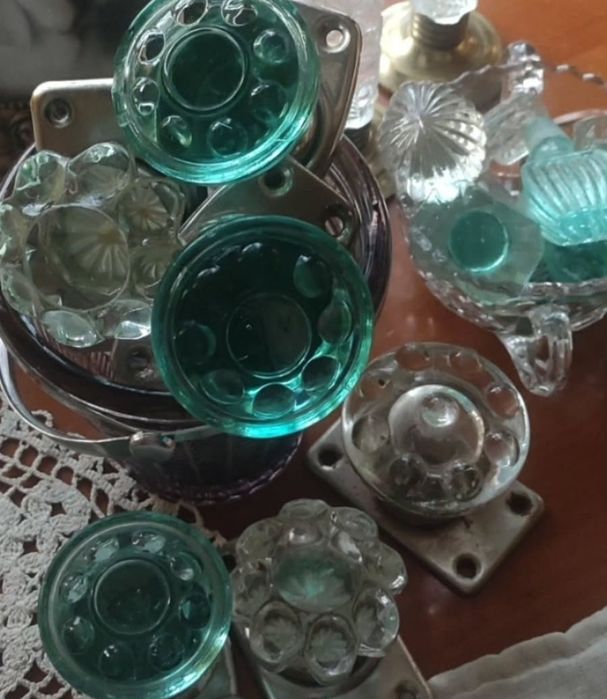 Ручки дверные стекло металл винтаж дом интерьер декор двери