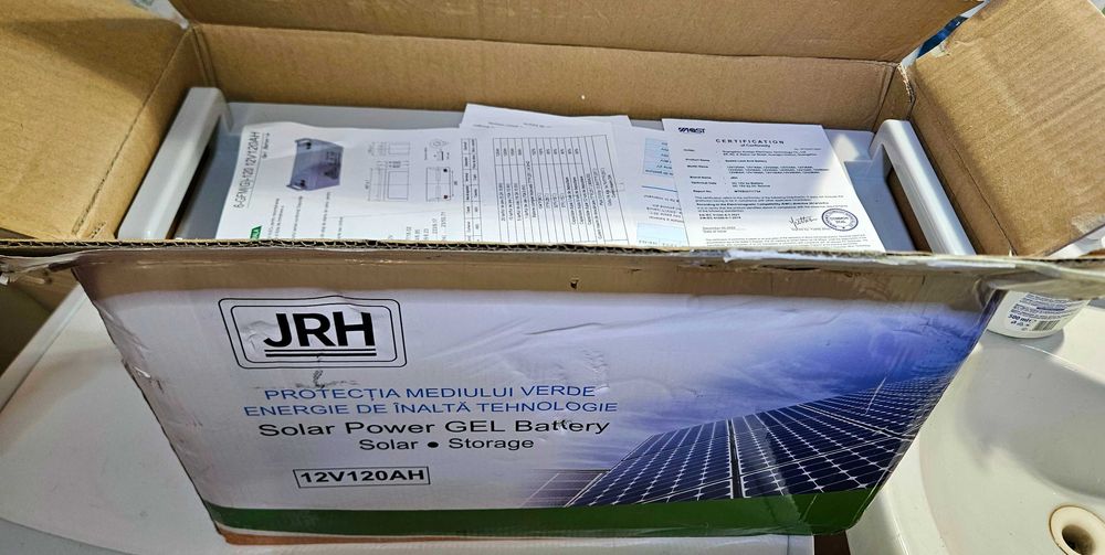 Гелевый аккумулятор JRH Solar Power GEL Battery 12V 120Ah.