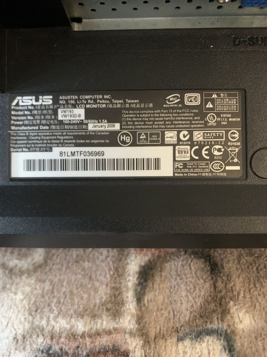 Монитор Asus Samsung 19