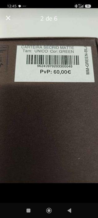 Carteira Secrid em excelente estado