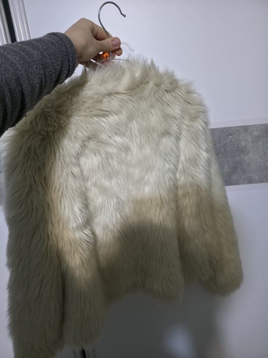 Екошуба шуба молочна біла м л