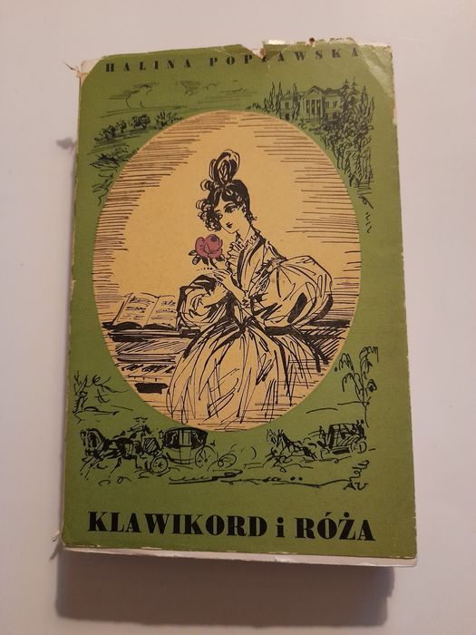 Klawikord i róża. Książka z 1969 roku.