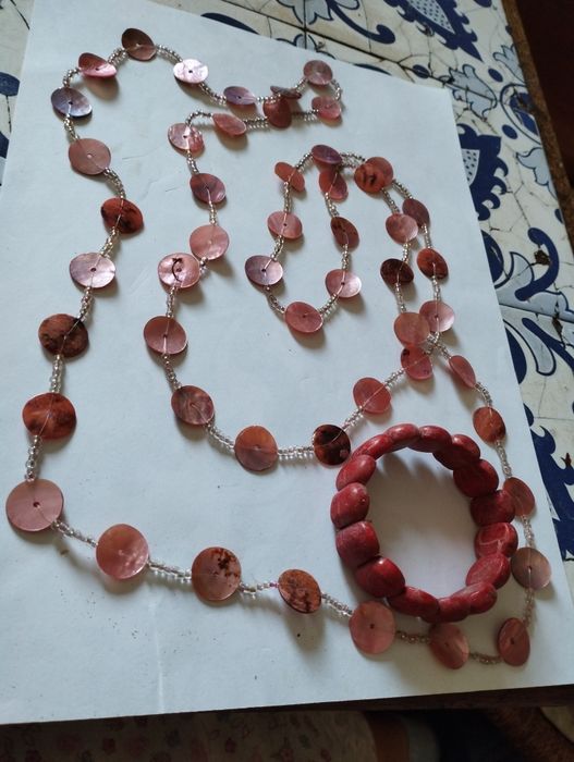 Conjunto de colar e pulseira