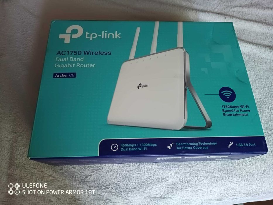 Router TP-Link AC1750 Archer C8- jak nowy - full komplet