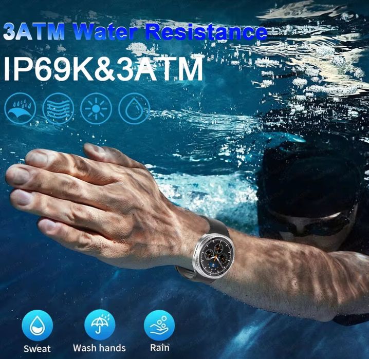 Смарт часы Galaxy 8 sapphire. NFC, GPS, 32G 1G, компас.