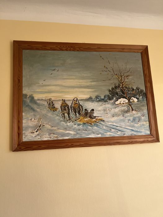 Obraz z 1987 roku Autor Krolikiewicz z Nowego Sącza