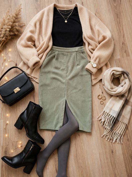 Spódnica sztruksowa, 38