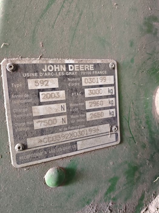 Mam do sprzedania prase John Deere 592