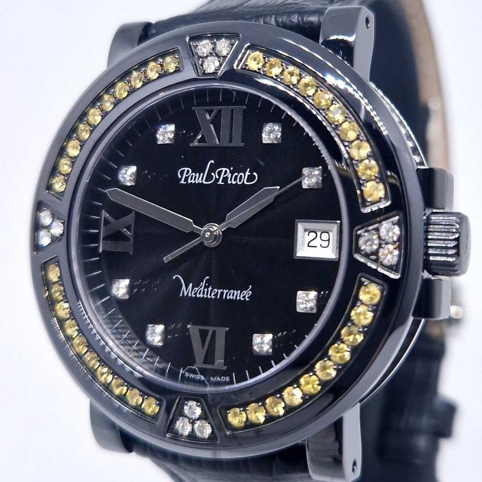 Promocja  Paul Picot Mediterranee P4106N.20D12SJ40 Diamonds sapphires
