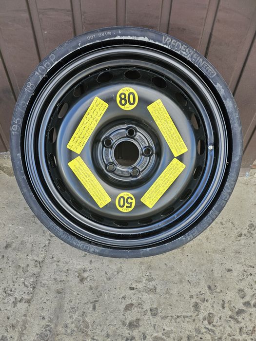 Запаска р18 докатка Audi g5 A6 A4 Q5 5*112 Ауді Ку5 А6 А4 А8 195/75r18