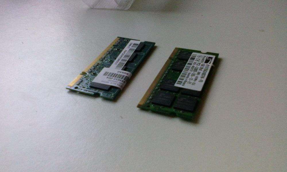 2x Memória RAM 1GB - HP Compaq Presario CQ60